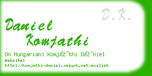 daniel komjathi business card